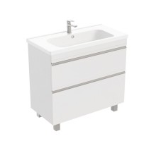 Тумба напольная VENUS 90 под умыв-к Creavit Ideal 90, белый глянец, LVE-WFCAB-90-01