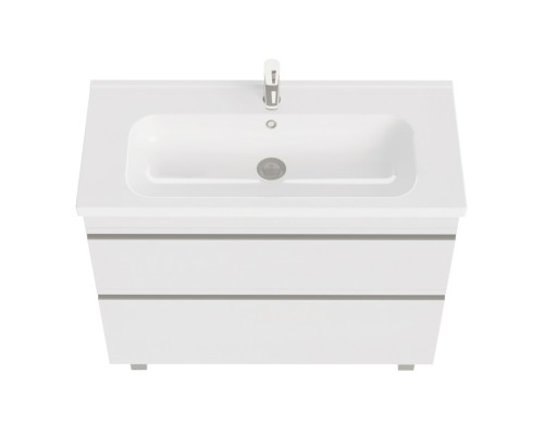 Тумба напольная VENUS 100 под умыв-к Creavit Ideal 100, белый глянец