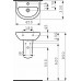 LAUFEN PRO B 1595.2.000.104.1 раковина 45х33