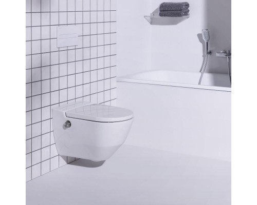 Умный подвесной унитаз Laufen Cleanet Navia LCC Rimless 8206014000001 безободковый с функцией биде