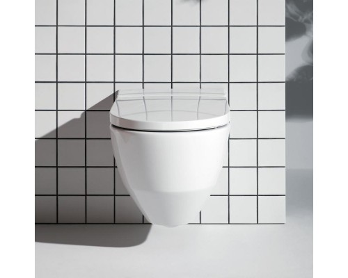 Умный подвесной унитаз Laufen Cleanet Navia LCC Rimless 8206014000001 безободковый с функцией биде