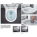 Унитаз подвесной Laufen Pro 820965 36x49, безободковый, укороченный с сиденьем