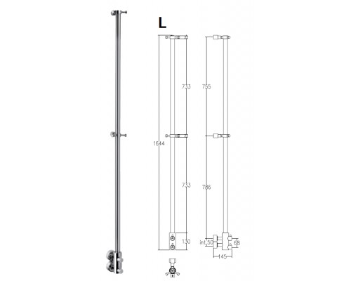 Полотенцесушитель Margaroli Arcobaleno 416L хром