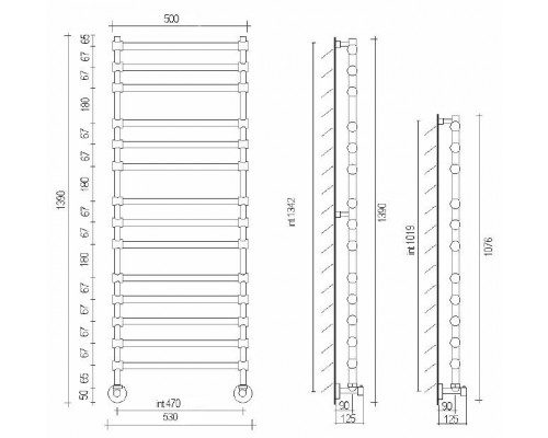 Полотенцесушитель Margaroli Sole 464/11 хром