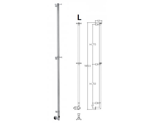 Полотенцесушитель Margaroli Arcobaleno 616/X электро