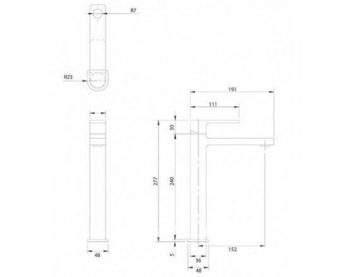 Смеситель Omnires Baretti BA7812 CR