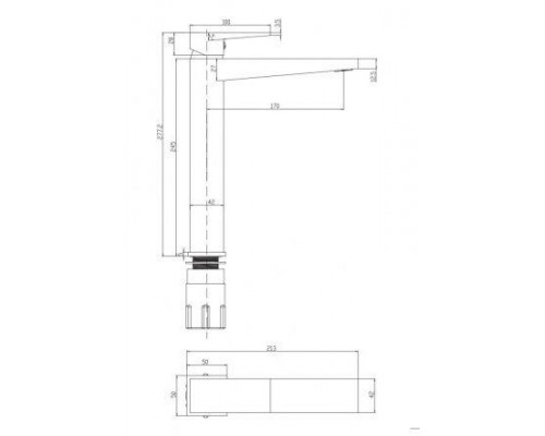 Смеситель для умывальника Omnires Fresh FR7112CR
