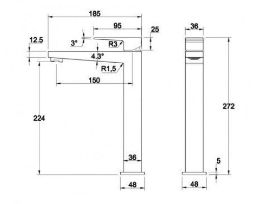 Смеситель Omnires Fresh FR7112MCR