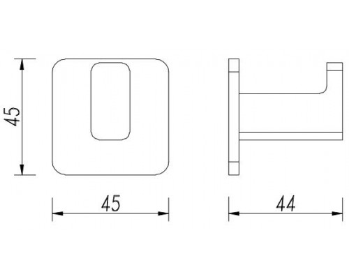 Крючок Omnires Nelson хром NL80115CR