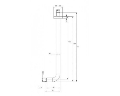 Душевая система скрытого монтажа Omnires Y GoClick SYSY40GCCR