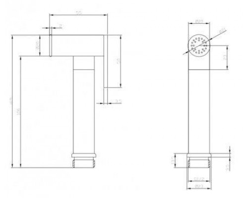 Система для биде скрытого монтажа WHITECROSS Y SYSYBI2CR (хром)