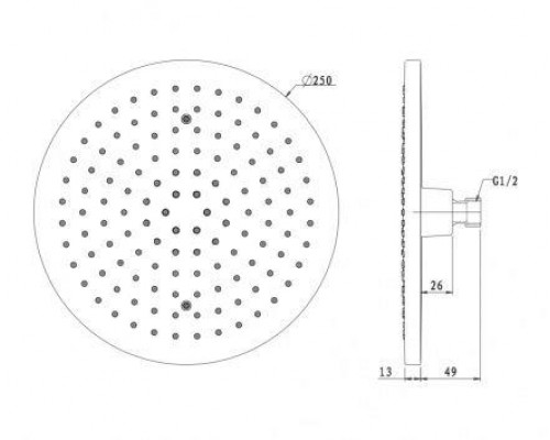 Душевая система скрытого монтажа для душа Omnires Y SYSYS01CR