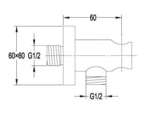 Душевая система скрытого монтажа Omnires Y SYS YT01 встраиваемая, с термостатическим смесителем скрытого монтажа, цвет - хром