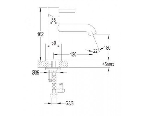 Смеситель для умывальника Omnires Y Y1210N NI