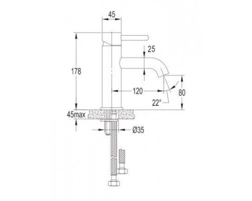 Смеситель Omnires Y Y1210STCR