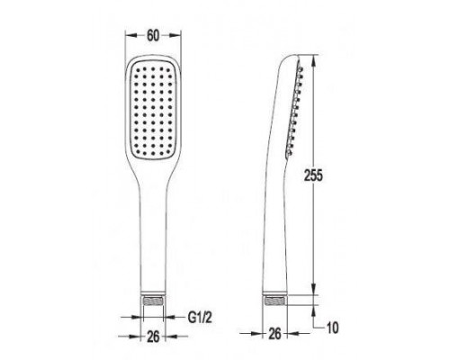 Душевая система Omnires Y Y1244X/6/KCR с термостатом