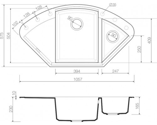Кухонная мойка Omoikiri Sakaime 105C-SA Tetogranit/бежевый