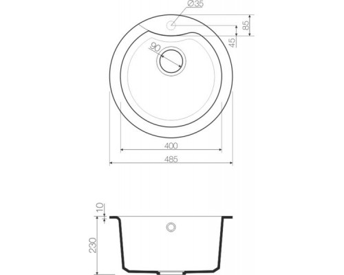 Кухонная мойка Omoikiri Yasugata 48R-SA Tetogranit/бежевый