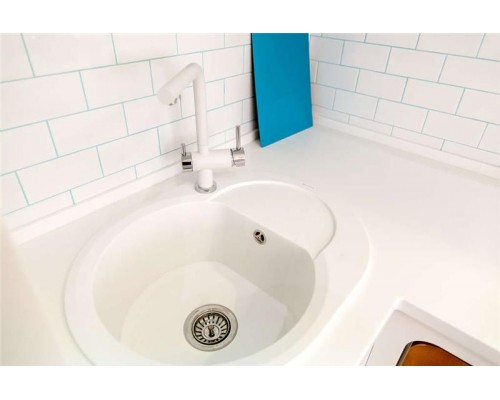 Кухонная мойка Omoikiri Sakaime 60E-WH Tetogranit/белый