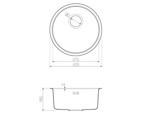 Кухонная мойка из нержавейки Omoikiri Toya 42-U/IF-IN нержавеющая сталь