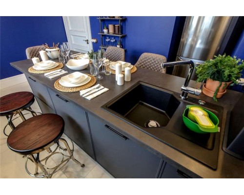 Кухонная мойка Omoikiri Yonaka 78-LB-BL Artgranit/черный