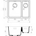 Кухонная мойка Omoikiri Kata 55-2-U-GR Artgranit/leningrad grey