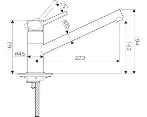 Смеситель Omoikiri Aogashima-BN 4994246