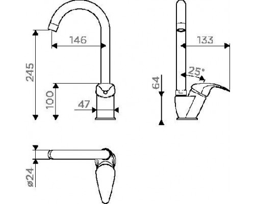 Смеситель Omoikiri Umi-PA (пастила)