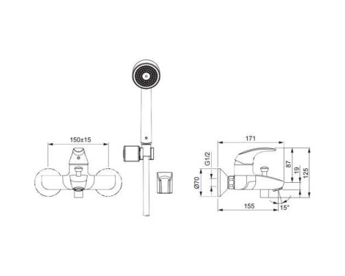 Смеситель для умывальника Oras 1448Y