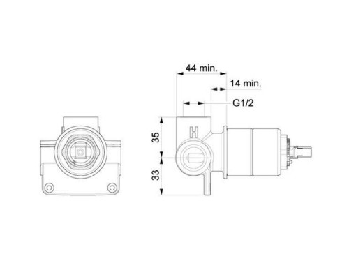 Корпус смесителя для душa Oras 1486