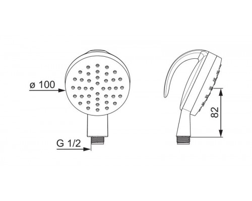 Ручной душ Oras Medipro Flex 242055