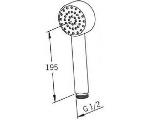 Ручной душ Oras Il Bagno Alessi One 248080