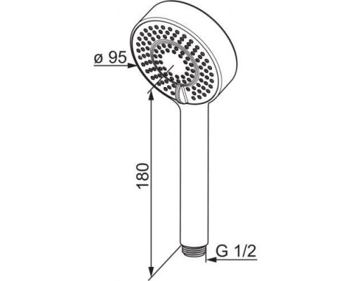 Ручной душ Oras Apollo 254022