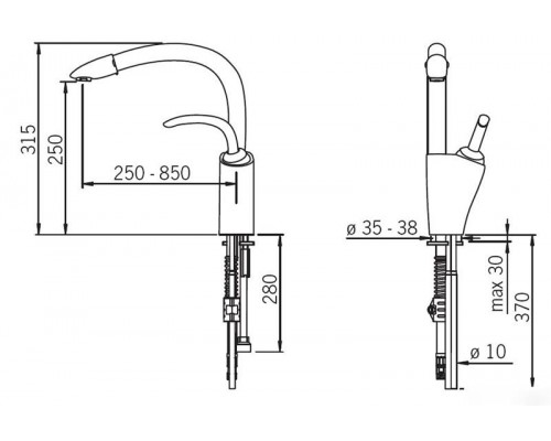 Смеситель для умывальника Oras 5930