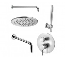 Душевая система Paffoni Light скрытого монтажа со смесителем, хром 