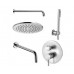 Душевая система Paffoni Light скрытого монтажа со смесителем, хром