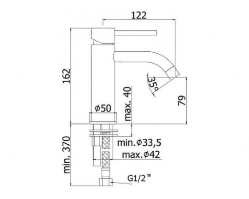 Смеситель для раковины Paffoni Light LIG071CR
