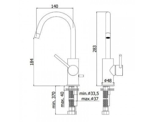 Смеситель для раковины Paffoni с поворот.изливом без д/к (хром)