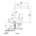 Смеситель для кухни Paffoni Ringo RIN185CR выдвижной душ RIN185CR