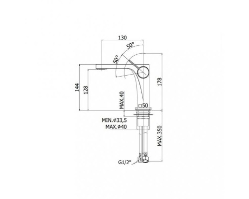 Смеситель для умывальника Paffoni Rock RO071CR (хром)