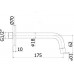 Излив для ванны Paffoni Light ZBOC045ST (нерж. сталь)