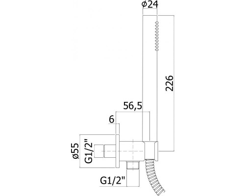 Душевой гарнитур Paffoni Master ZDUP094CR