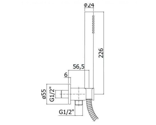 Душевой гарнитур Paffoni Master ZDUP094ST