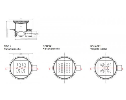 Точечный трап Pestan Confluo Standard Tide 1, 13000001