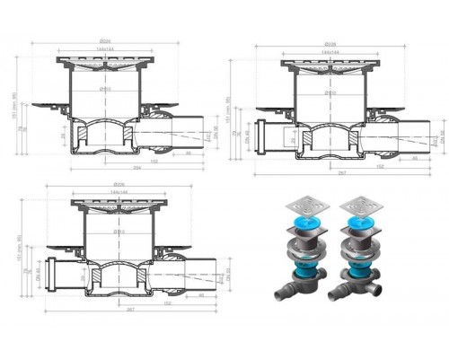 Точечный трап Pestan Confluo Standard Square 1, 13000005