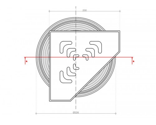 Угловой трап Pestan Confluo Standard Vertical Angle, 13000021