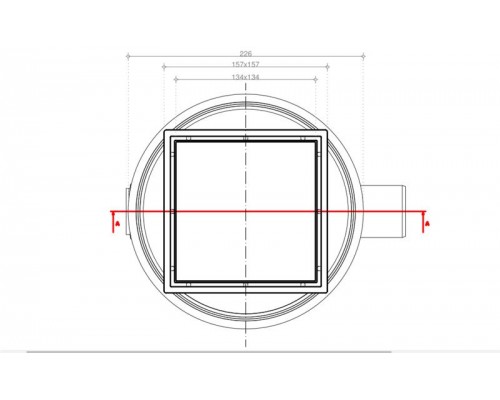 Точечный трап Pestan Confluo Standard Black Glass 2, 13000090