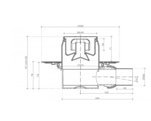 Точечный трап Pestan Confluo Standard Dry 1 White Glass, 13000104
