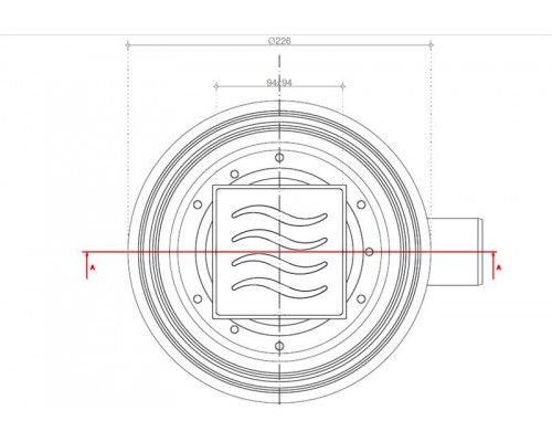 Точечный трап Pestan Confluo Standard Dry 1 White Glass, 13000104