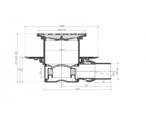 Точечный трап Pestan Confluo Standard Drops 1 Gold, 13000132
